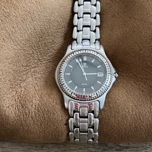 Noblia Stainless Steel Wristwatch with Black Dial